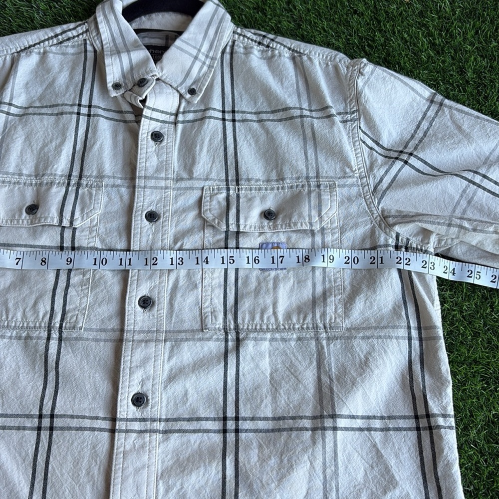 CARHARTT Loose Fit Plaid Button Up Shirt size medium - Picture 3 of 7
